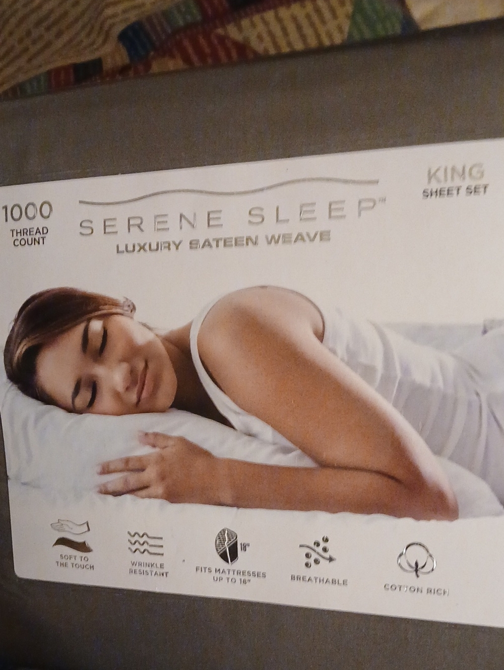 Bnib! Luxury Sateen Weave 1000 Thread Count King Sheet Set In Charcoal